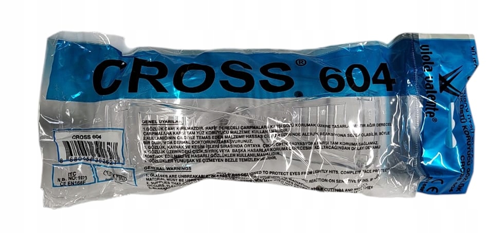 OKULARY OCHRONNE GOGLE ROBOCZE LABORATORYJNE PRZECIWODPRYSKOWE CE EN166 Kod producenta 124590