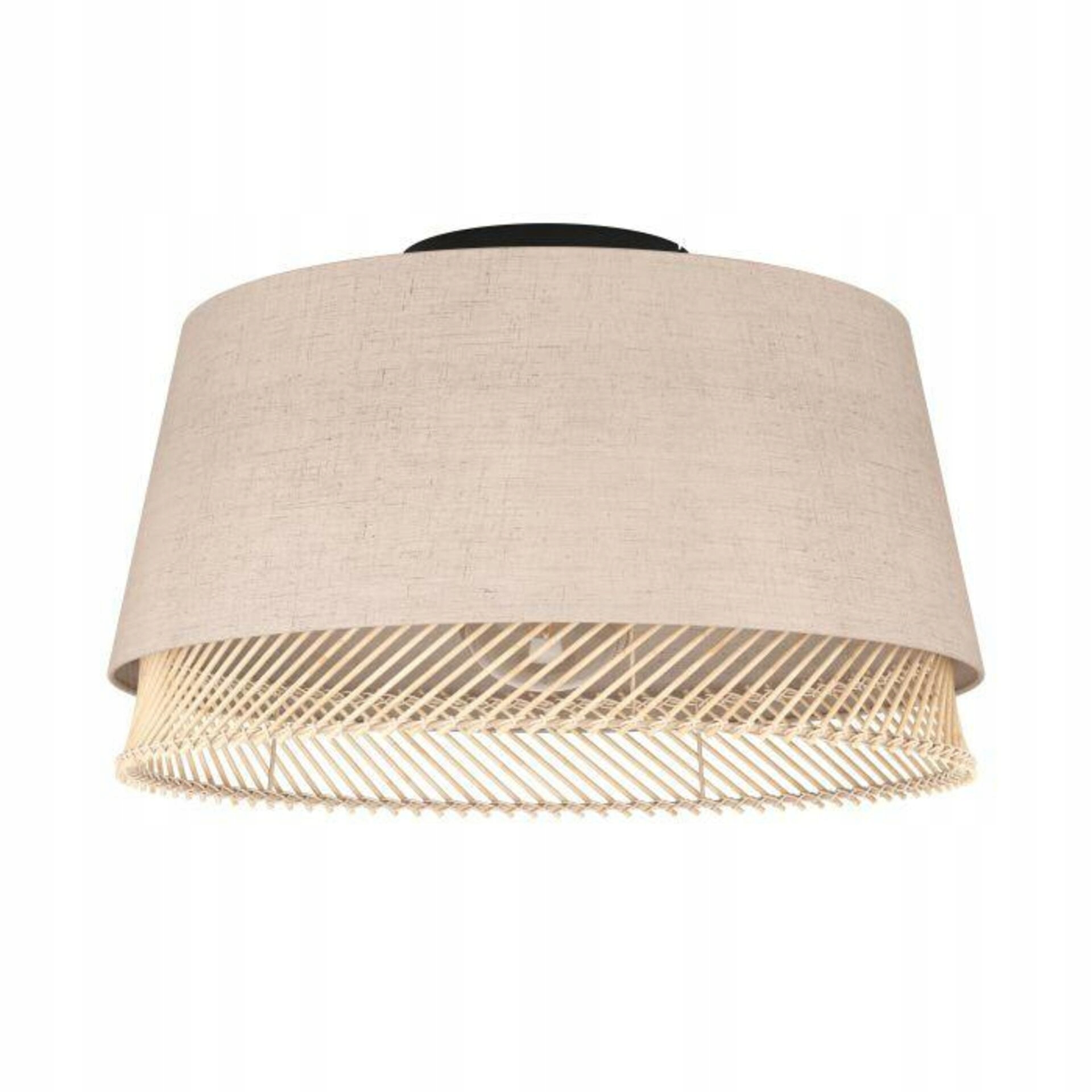 Stropné svietidlo Eglo Tabley E27 40W textil/bambus hnedá 380mm