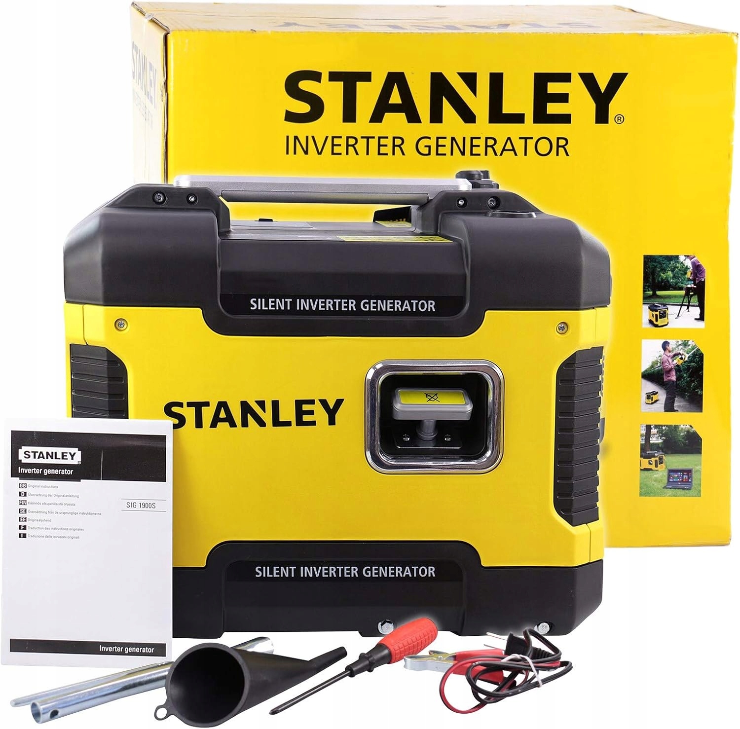 Invertorový Generátor 1900 W Benzínový Tichý Generátor 230 V Usb