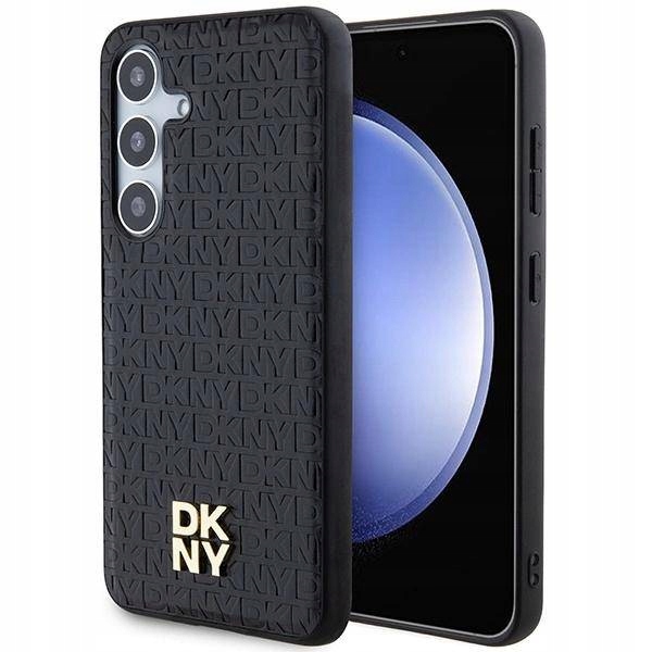 Kovový Pouzdro Dkny Leather Pattern s pouzdrem MagSafe pro Samsung Galaxy S24+