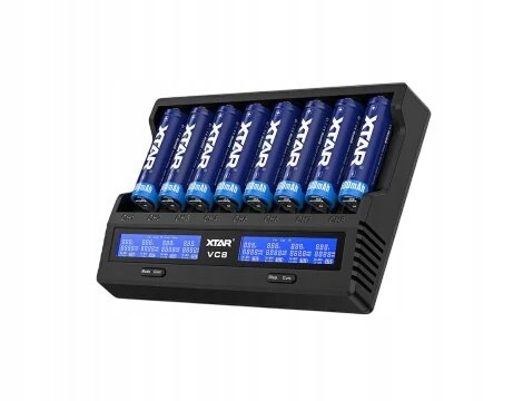 Nabíječka baterií 3.7V/1.2V Xtar VC8 Usb-c