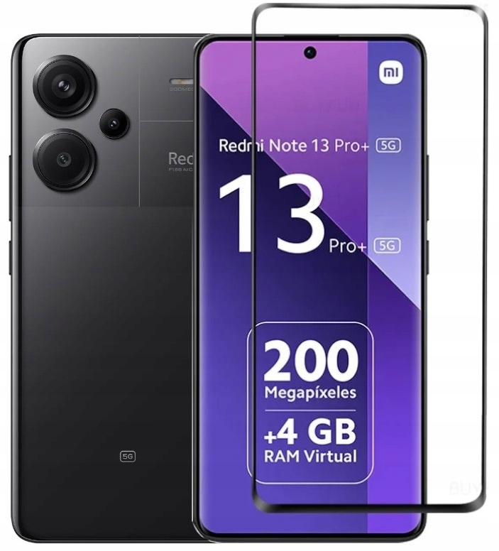 PROFILOWANE SZKŁO 3D NA CAŁY WYŚWIETLACZ DO XIAOMI REDMI NOTE 13 PRO+ PLUS