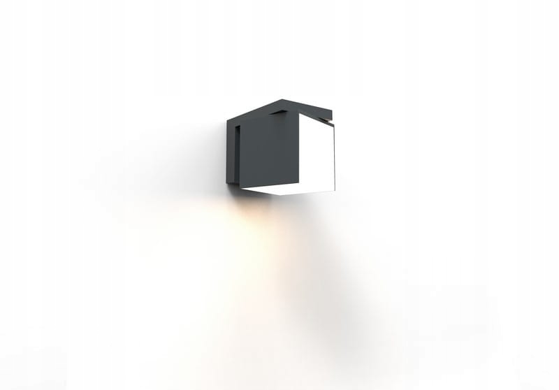 Lutec Cuba Led fasádní nástěnné svítidlo 12W 4000K IP54 antracit