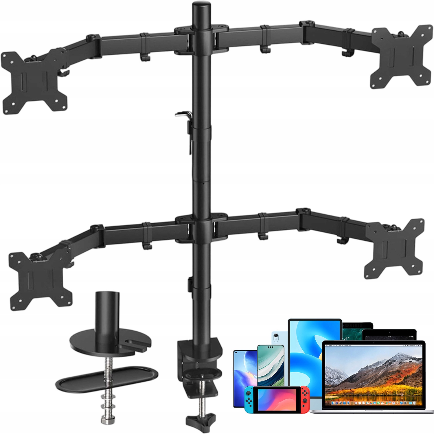 Držák Na Monitor 13-32 Palců Univerzální, Nastavitelný, Vesa 75×75 100×100