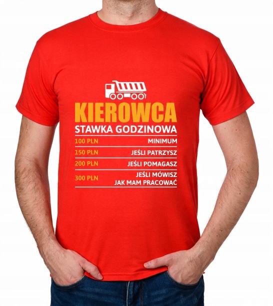 

koszulka Kierowca stawka godzinowa wywrotka