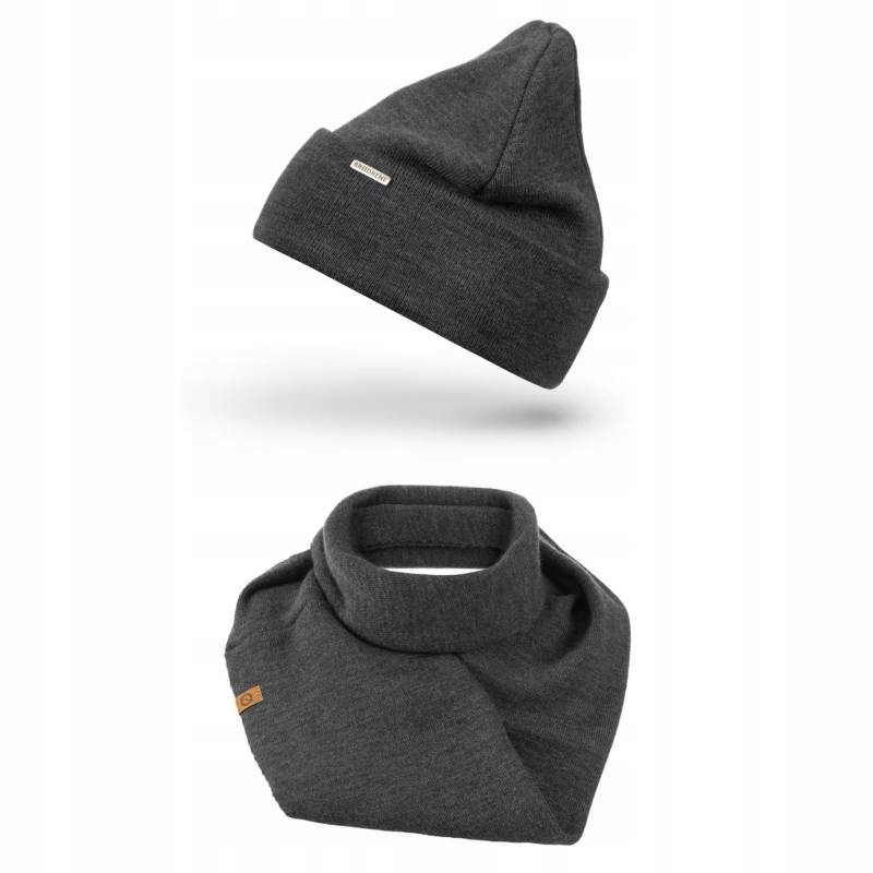 Sada 2 v 1: Dámská zimní Čepice , teplý šátek a Nákrčník