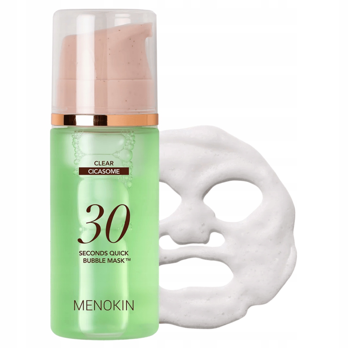 Menokin 30 Seconds Quick Bubble Mask Clear, 95 ml zklidňující bublinková maska