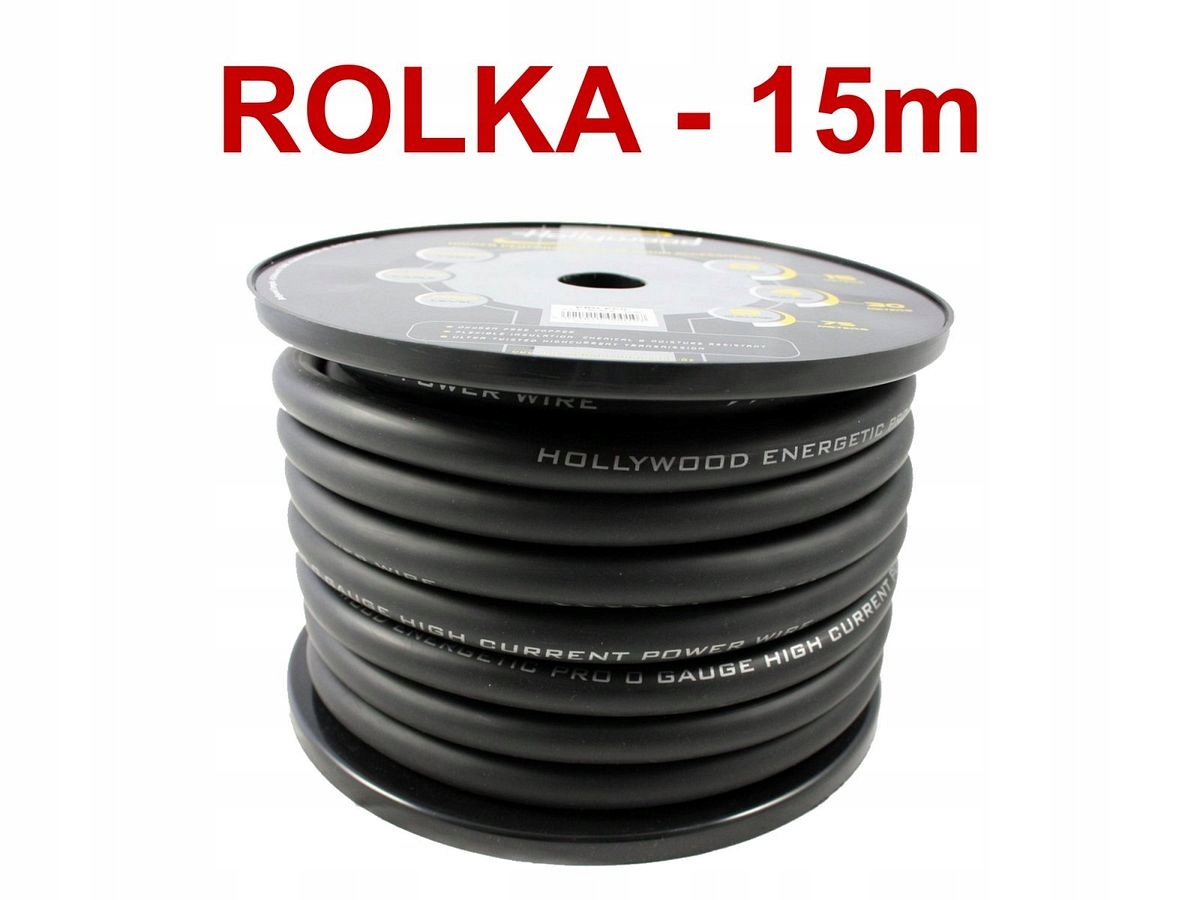 Hollywood Pro PC-BK0 napájací kábel 53 mm2 15 m