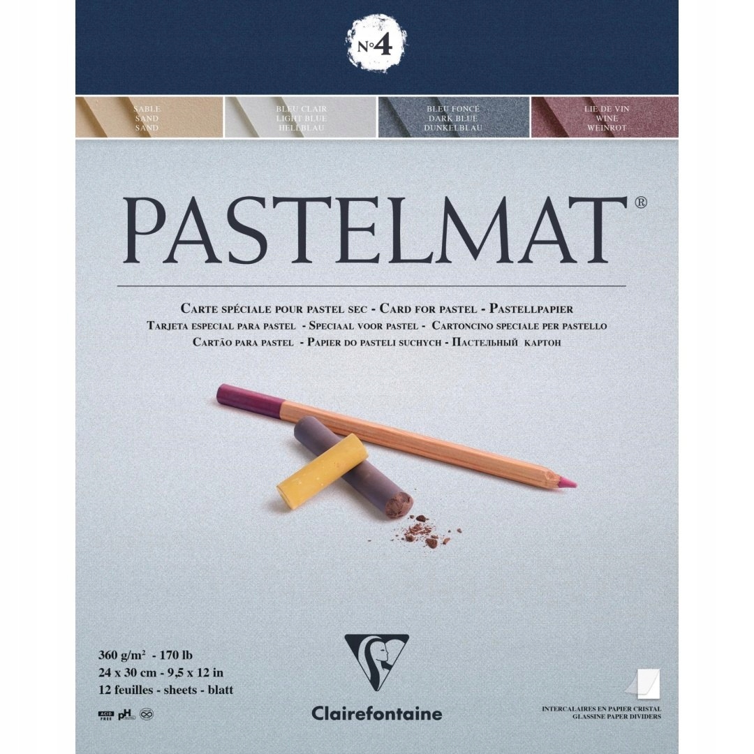 Blok Pastelmat n°4 24x30 cm, 360 g, 12 listů