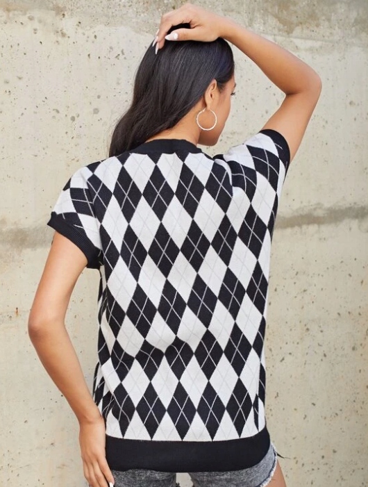 SHEIN KAMIZELKA DZIANINOWA KLASYCZNA BIAŁA L V3D Rodzaj inna