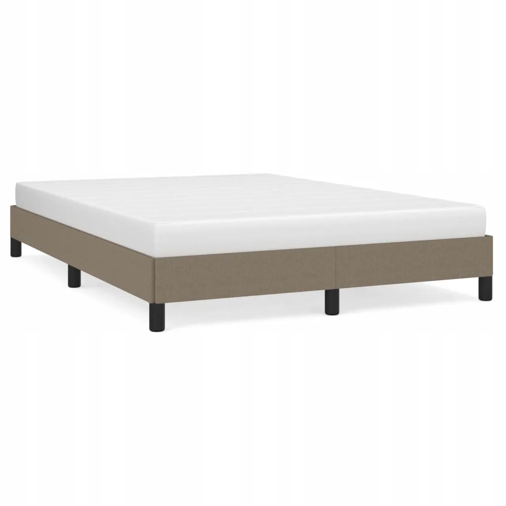 Rám postele taupe 193 x 143 x 25 cm, vhodná matrace 140 x 190 cm