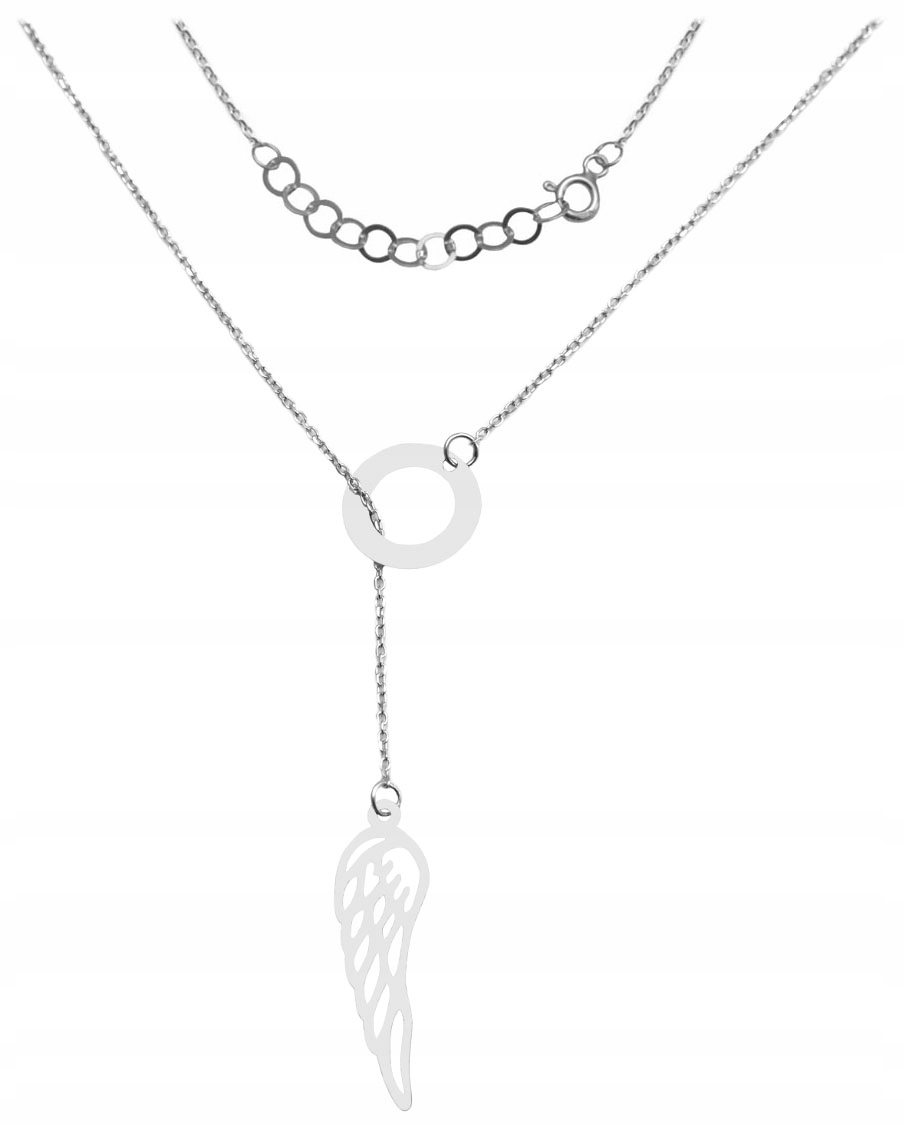 

Naszyjnik Kółko Skrzydło Celebrytka Srebro 925