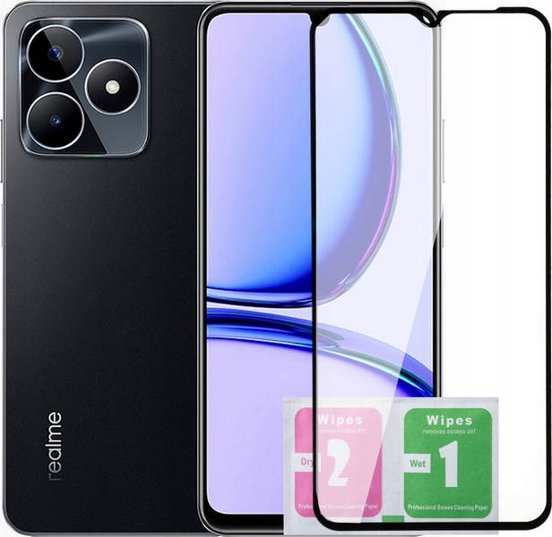 Etui do REALME C53 SMART MAGNET + SZKŁO HARTOWANE na CAŁY EKRAN Dedykowany model Realme C53
