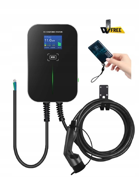 Nabíjačka do auta s kartou Ev Wallbox Besen 11 kW Rfid držiak