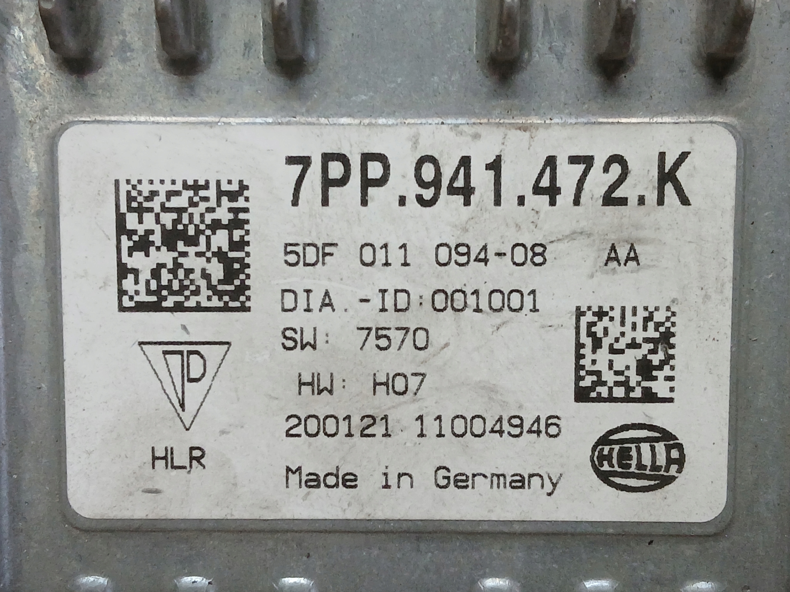light module control unit 7PP941472K