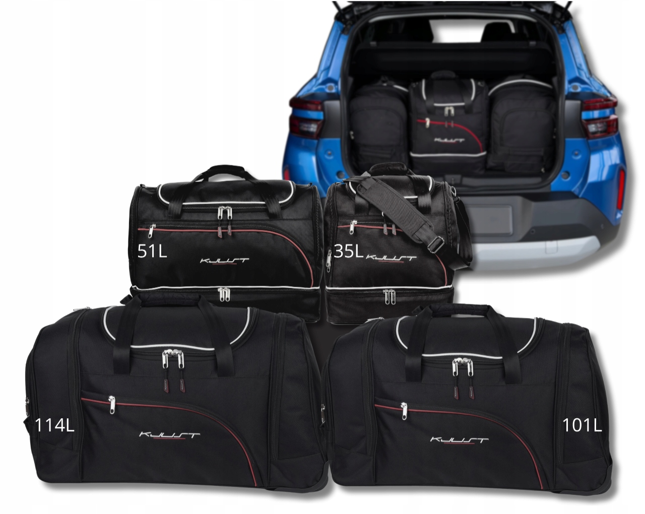 ZESTAW TOREB DO BAGAŻNIKA KJUST OPEL FRONTERA EV 2024+ szt4