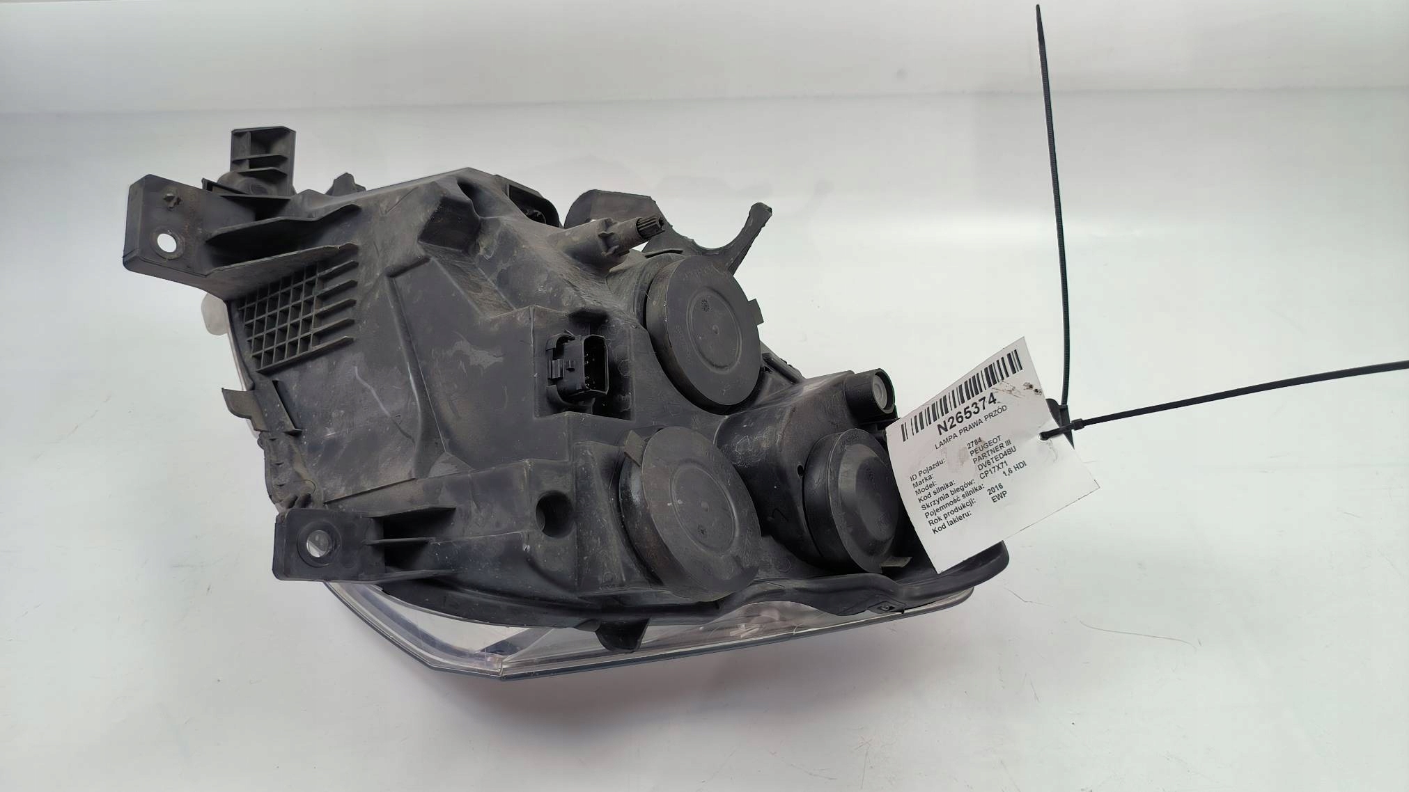 light right front 9806306580 PEUGEOT PARTNER III