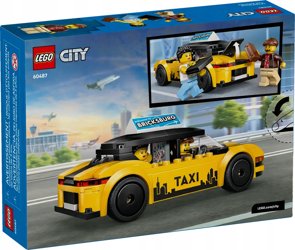 60487 Lego City Žluté taxi