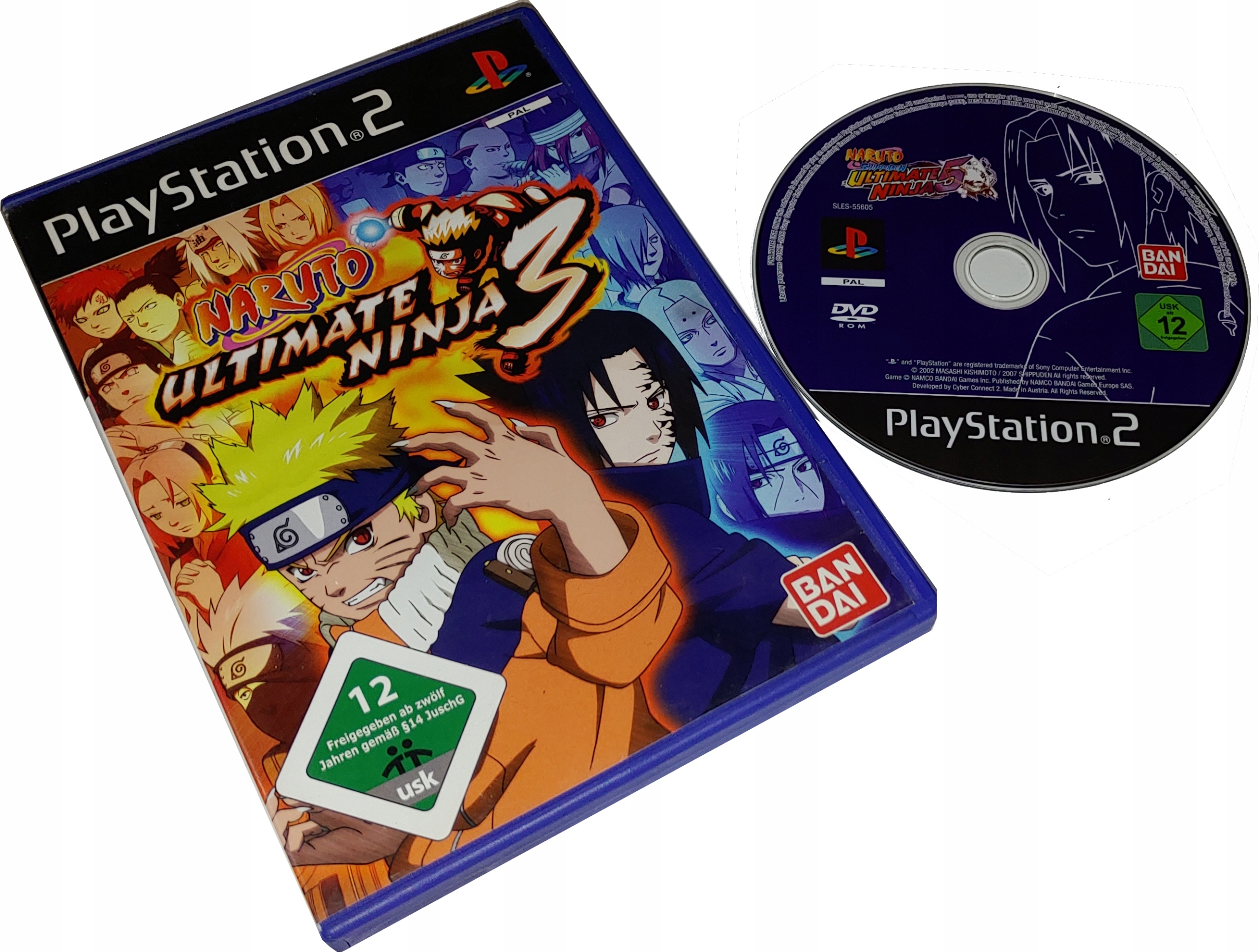 Naruto Shippuden Ultimate Ninja 5 / PS2 / UŻ / ANG - Stan: używany