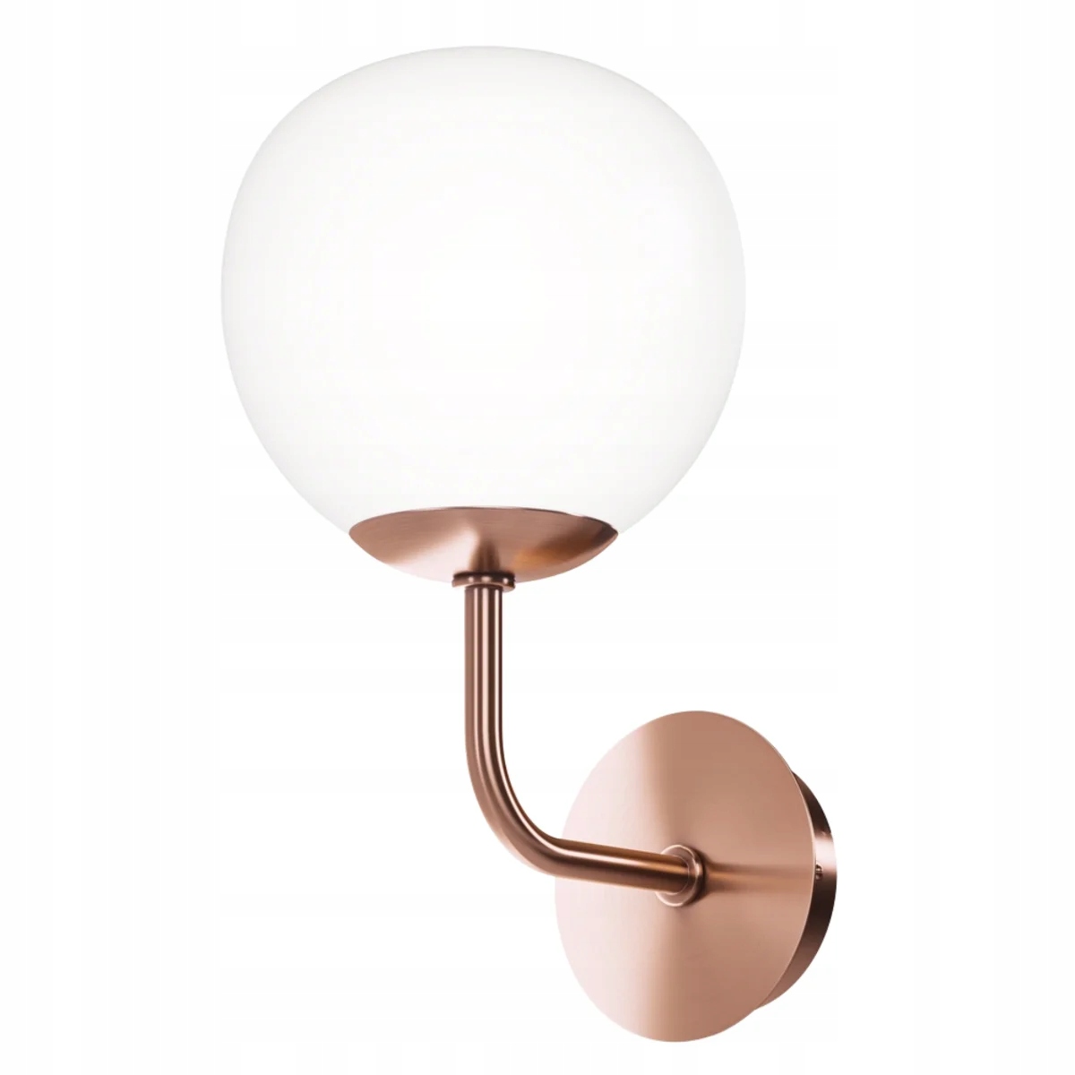 Maytoni MOD221 Stenová medená lampa s bielou guľou E14 40W