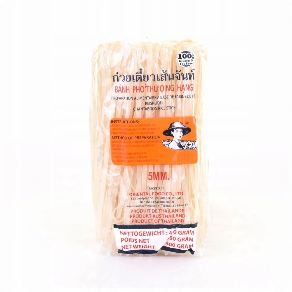 

Tajski Makaron Ryżowy 5mm 400g Farmer Brand