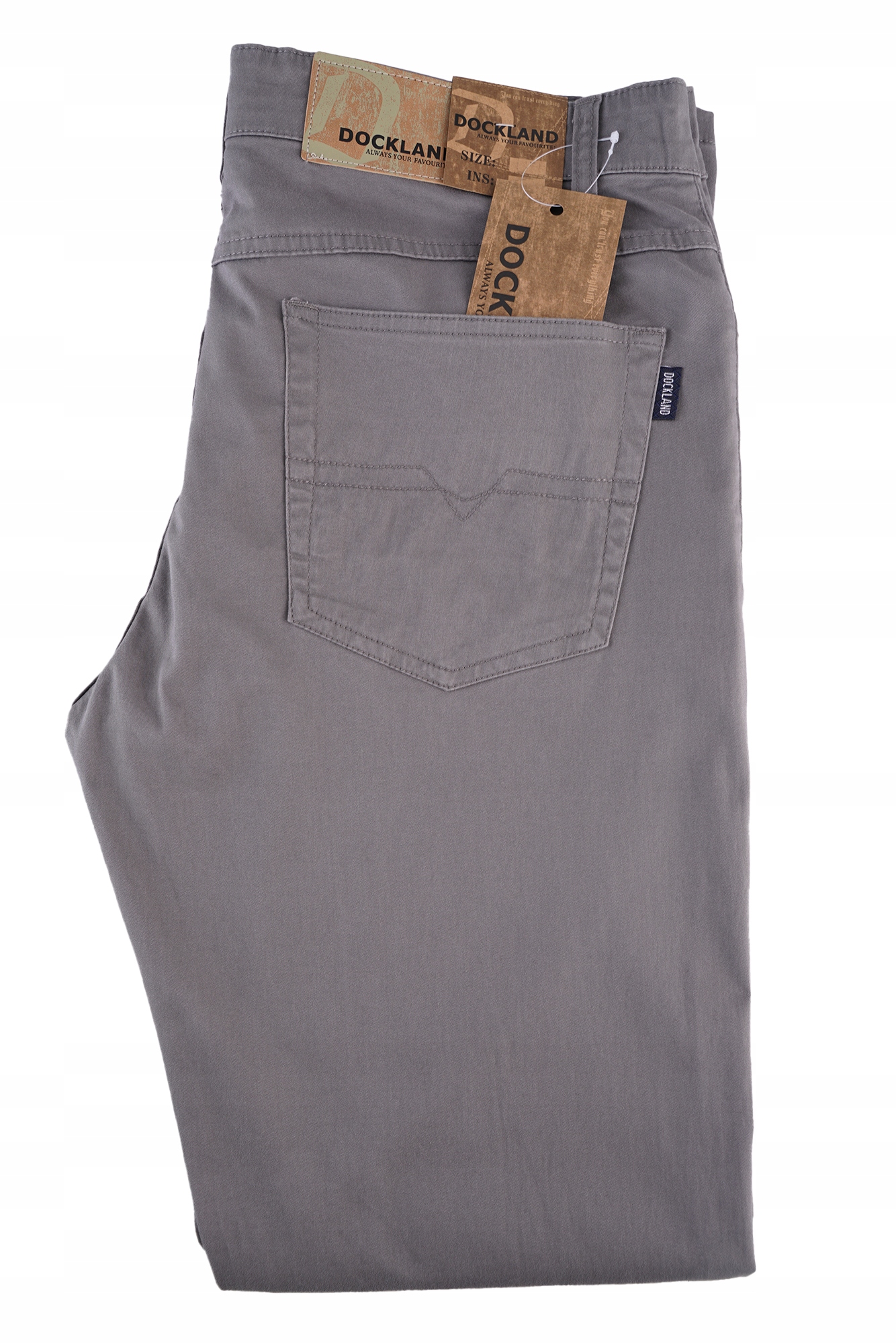 

Spodnie Bawełniane Popiel Lato 35 L32 90-94 Małe