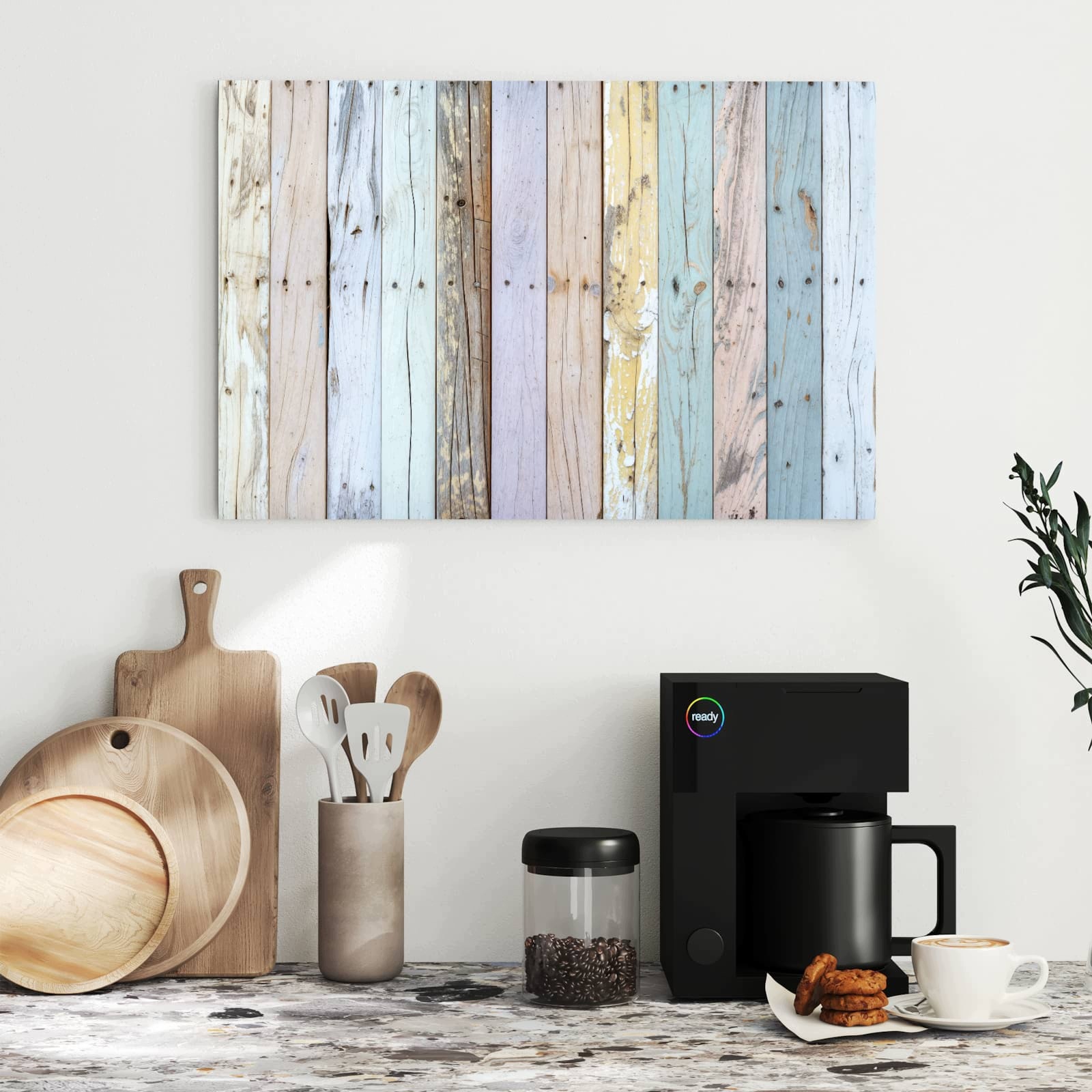 Magnetická tabule Barevné Prkna 60 × 40 cm