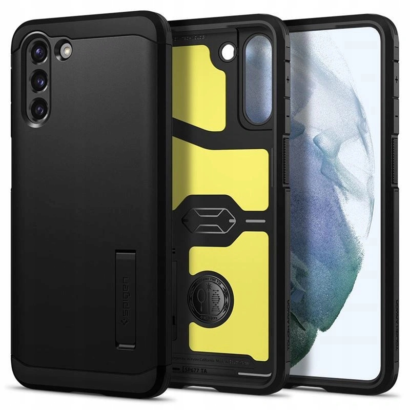 Pouzdro pro Samsung Galaxy S21, Spigen Tough Armor, pancéřové s podstavcem