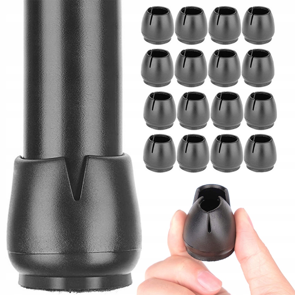 

Nakładki Na Nogi Krzesła Filc 12-16mm Czarne 16SZT