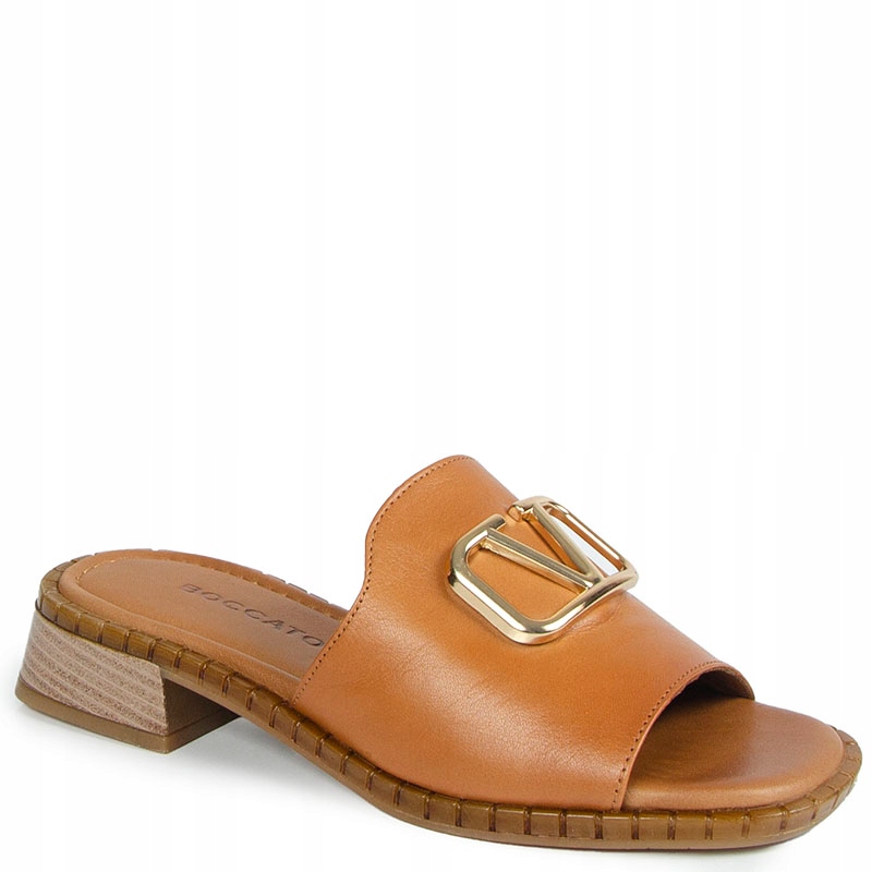 Boccato 301.016 Hnědé Kožené Nazouváky S Ozdobou 36