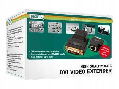 Digitus DS-54101 Przedłużacz/Extender DVI do 50m po skrętce Cat.5e Utp