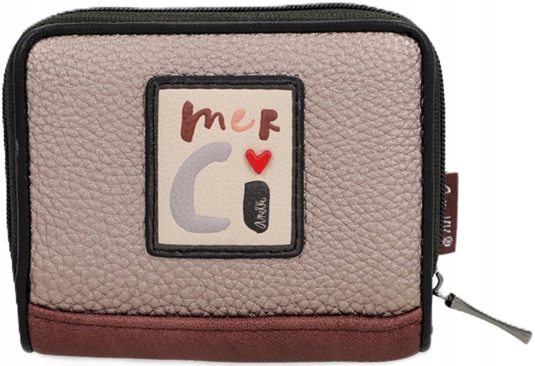 A53 Damski mały portfel pikowany Anekke Mademoiselle Boutique Real
