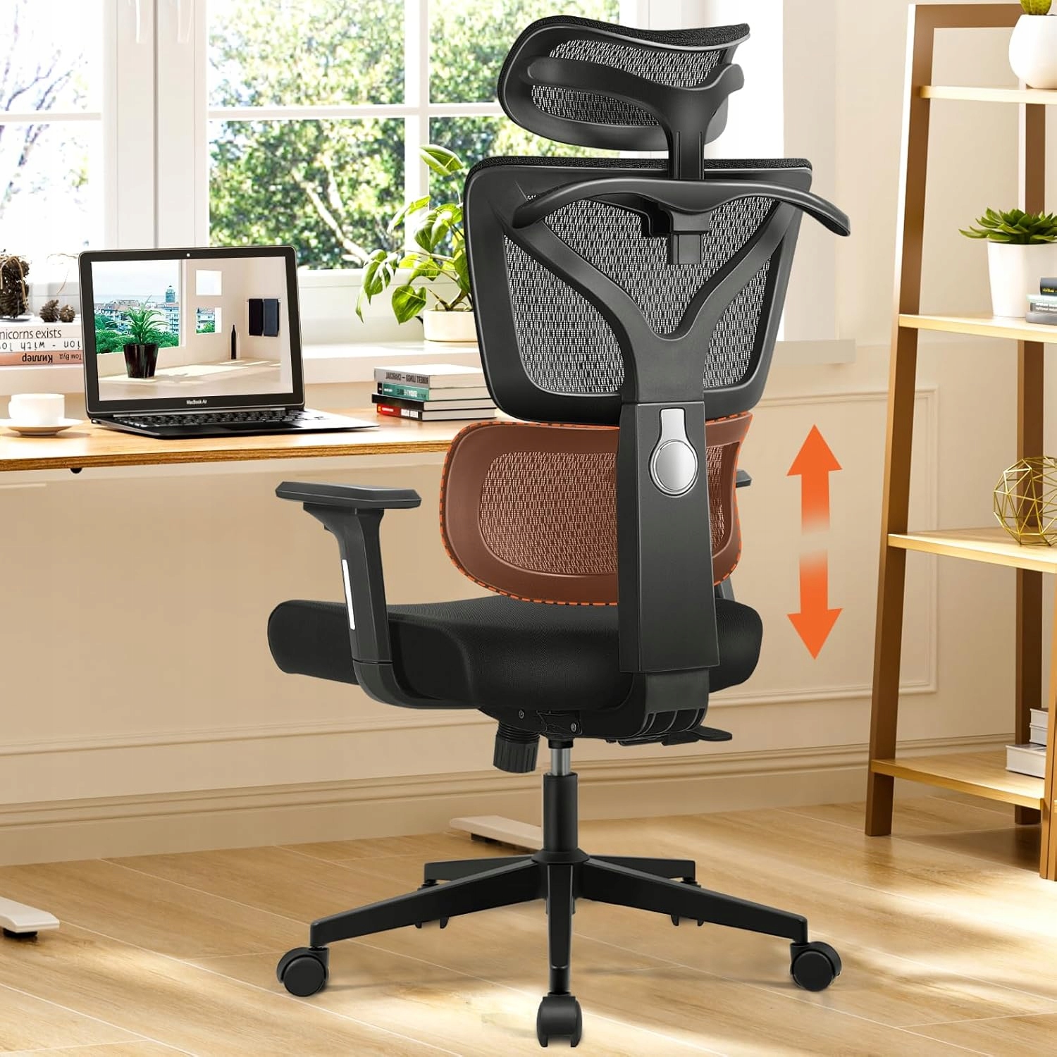 Ergonomiczne krzesło biurowe obrotowe białe Fotel Biurowy Razzor