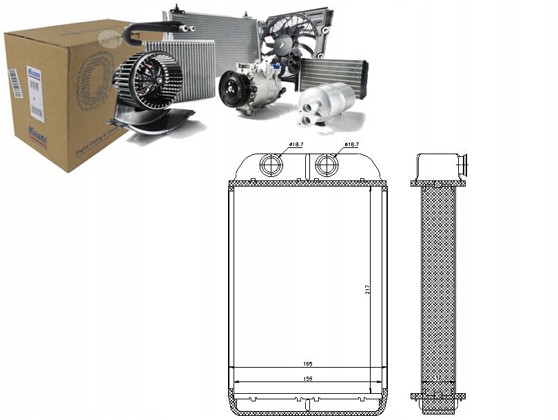 Ohřívač (165X217X36) Pro Audi A6 Allroad 1.8-4.2 0