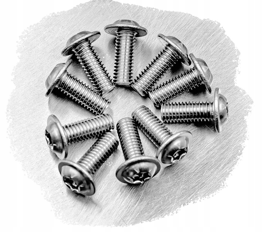 M4x30 ŚRUBA KOŁNIERZOWA NIERDZEWNA 7380F TORX (10) Długość śruby 30 mm
