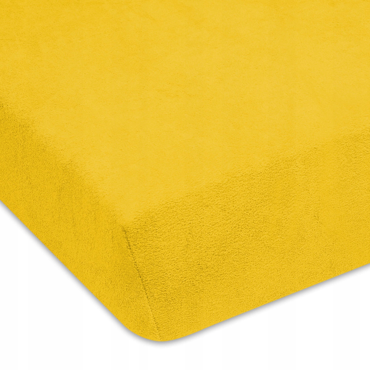 

Prześcieradło W Kolorze Żółtym Bawełniane Frotowe