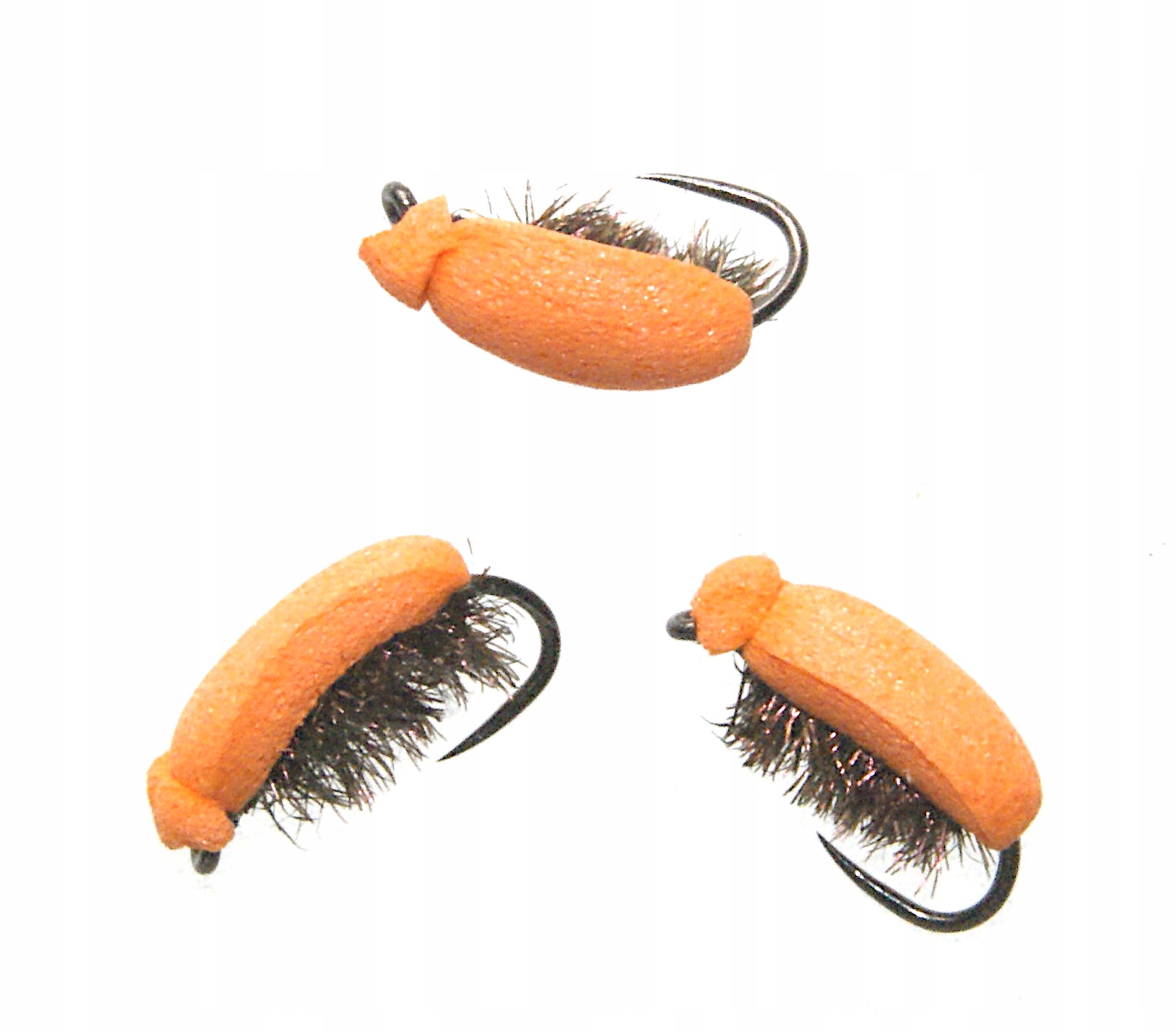 Żuczek piankowy pomarańczowy haczyk 16