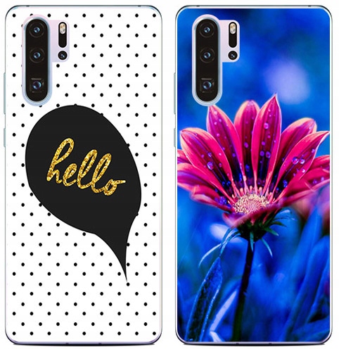 

2+1 Etui Silikon Foto Szkło do Huawei P30 Pro