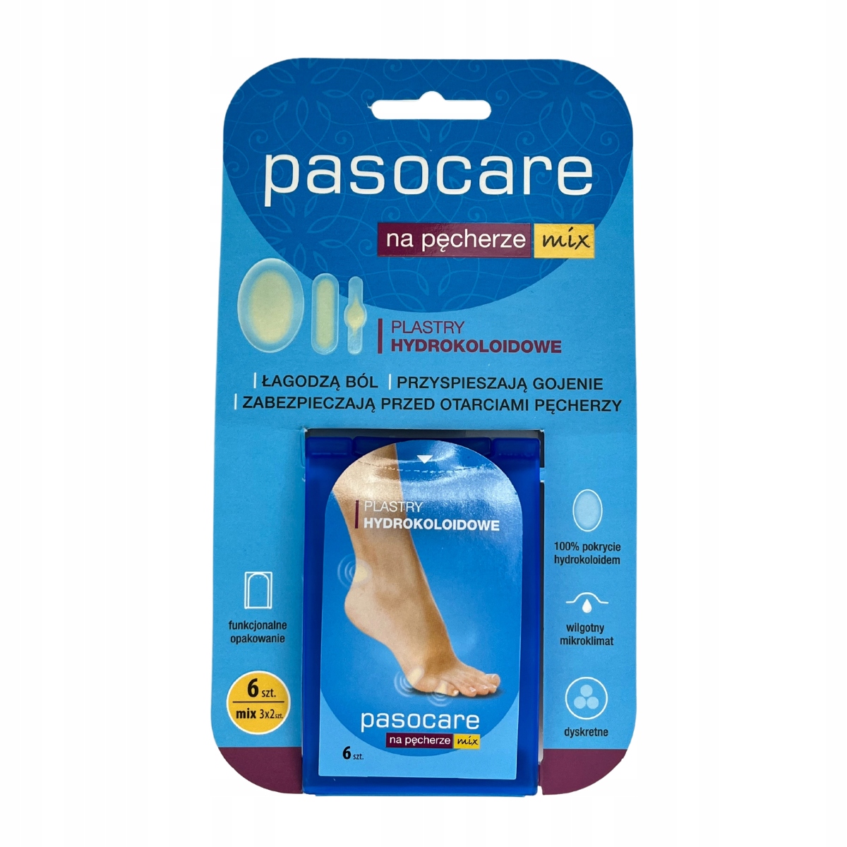 

Plastry na pęcherze MIX 6szt. Pasocare