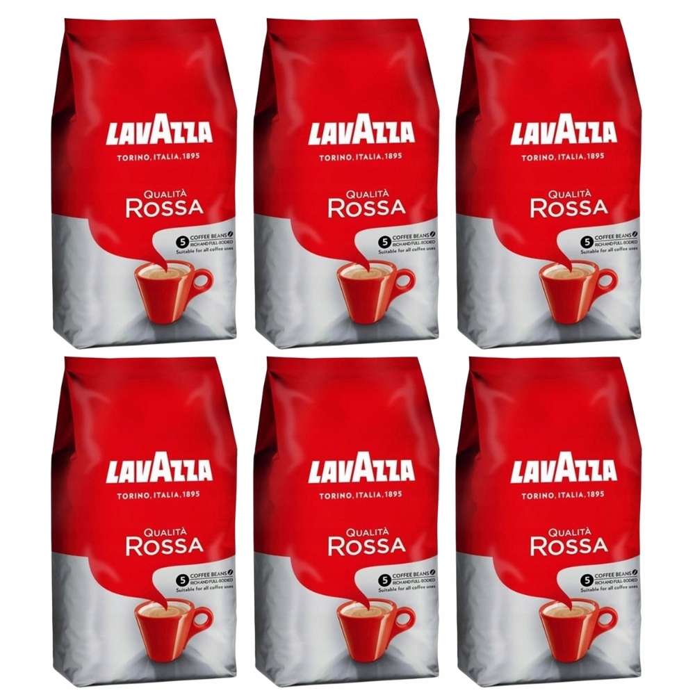 Levně Káva káva Lavazza Qualita Rossa 1 kg x 6 káva káva sada 6 kg