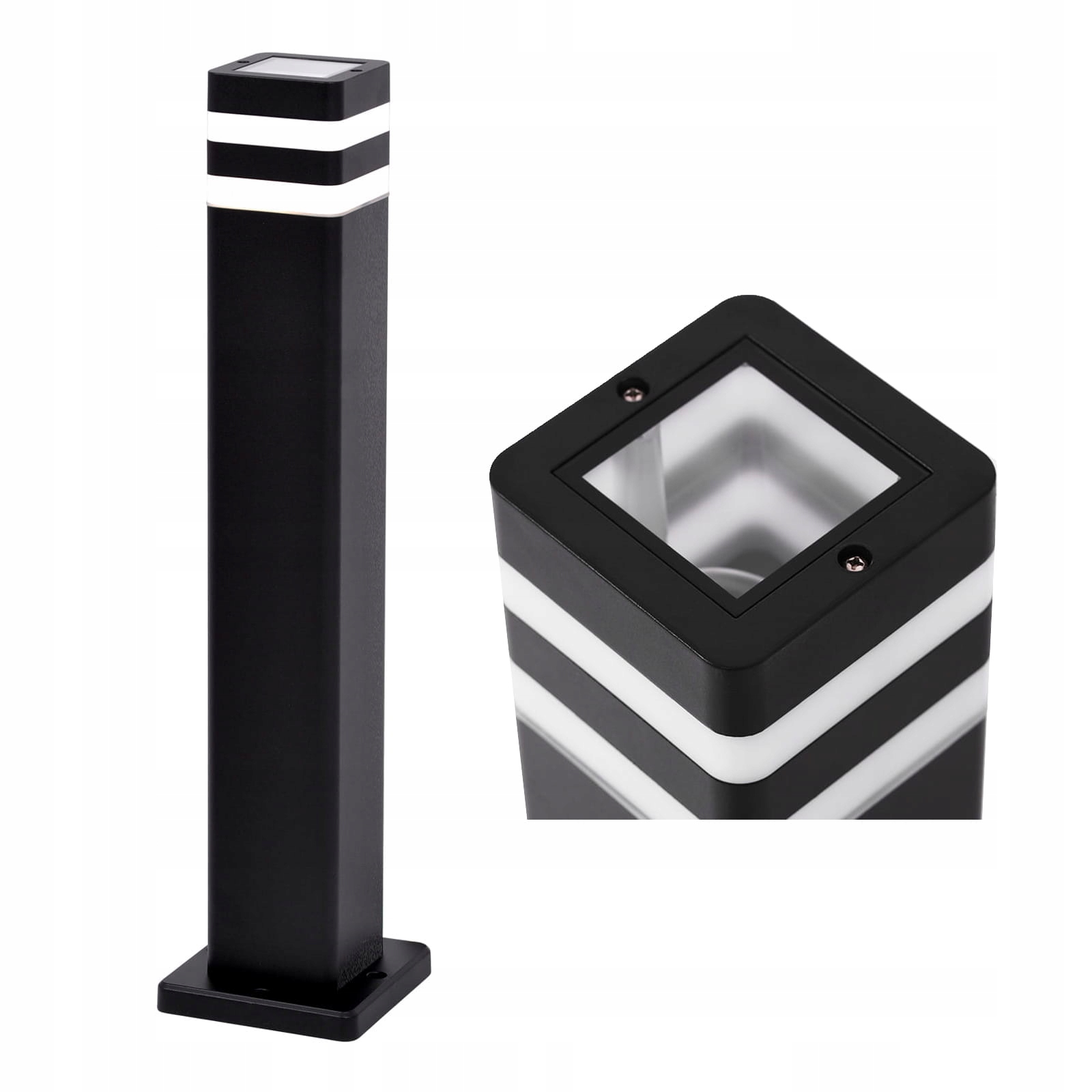 Černá zahradní lampa v klasickém stylu, IP44 ze série Tamiza K-8208 Kaja