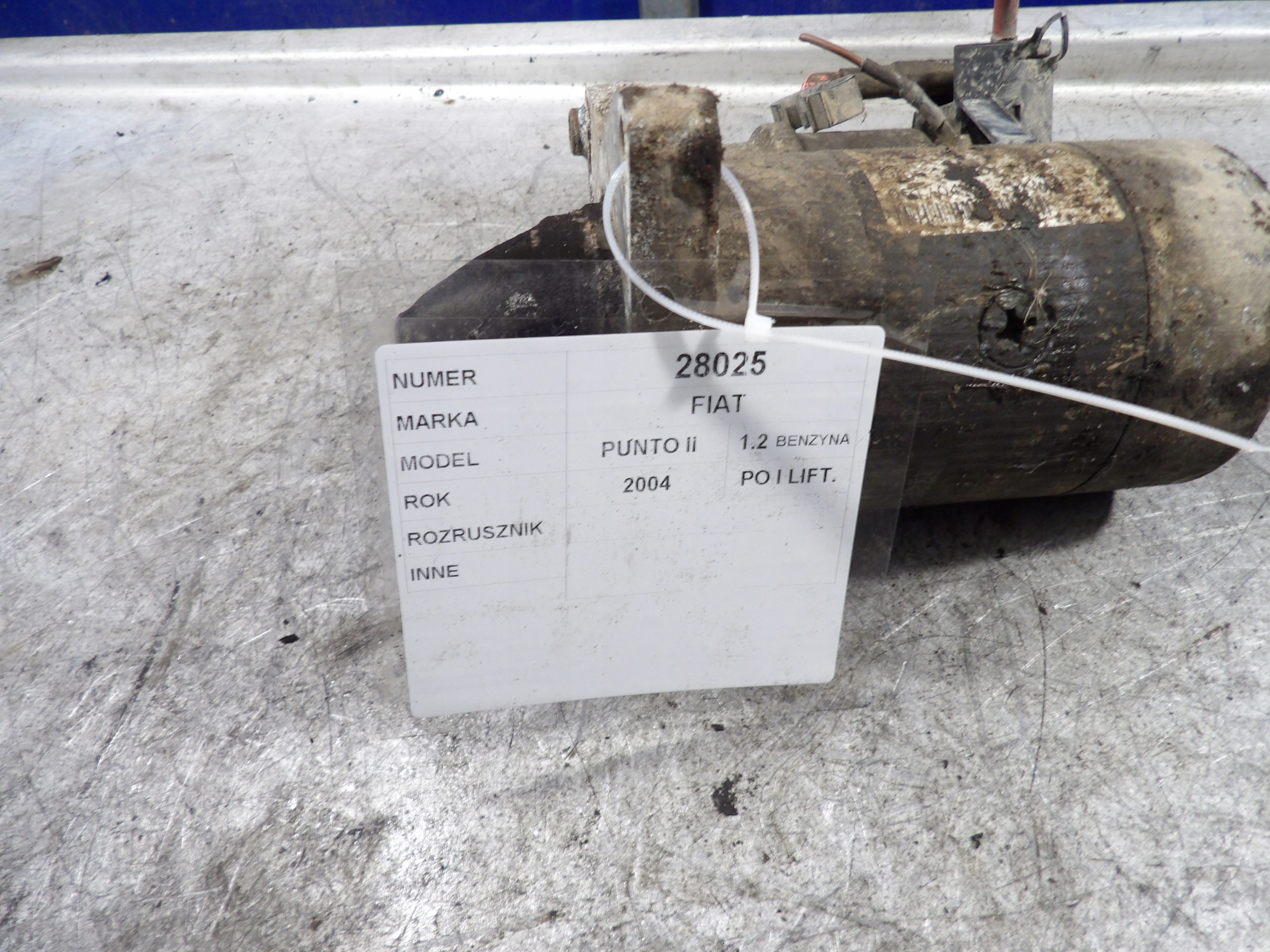 Fiat Punto II starter 63101018 C132 E80F