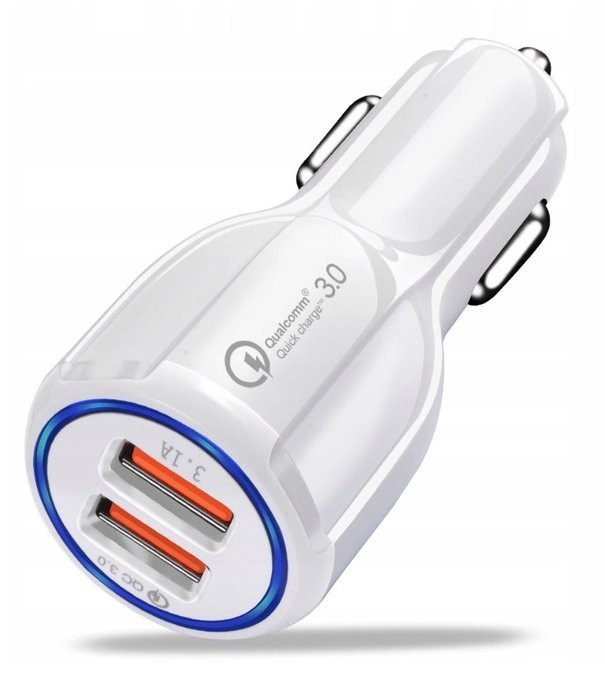 

Ładowarka Samochodowa Szybkie Ładowanie 2X Usb