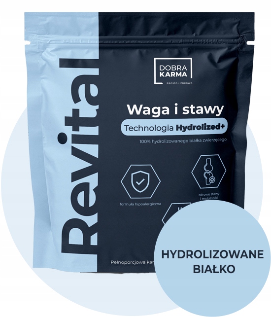 Dobra Krmivo suchá krmiva na váhu a klouby, hydrolyzovaná ryba, hypoalergenní, 1,5 kg