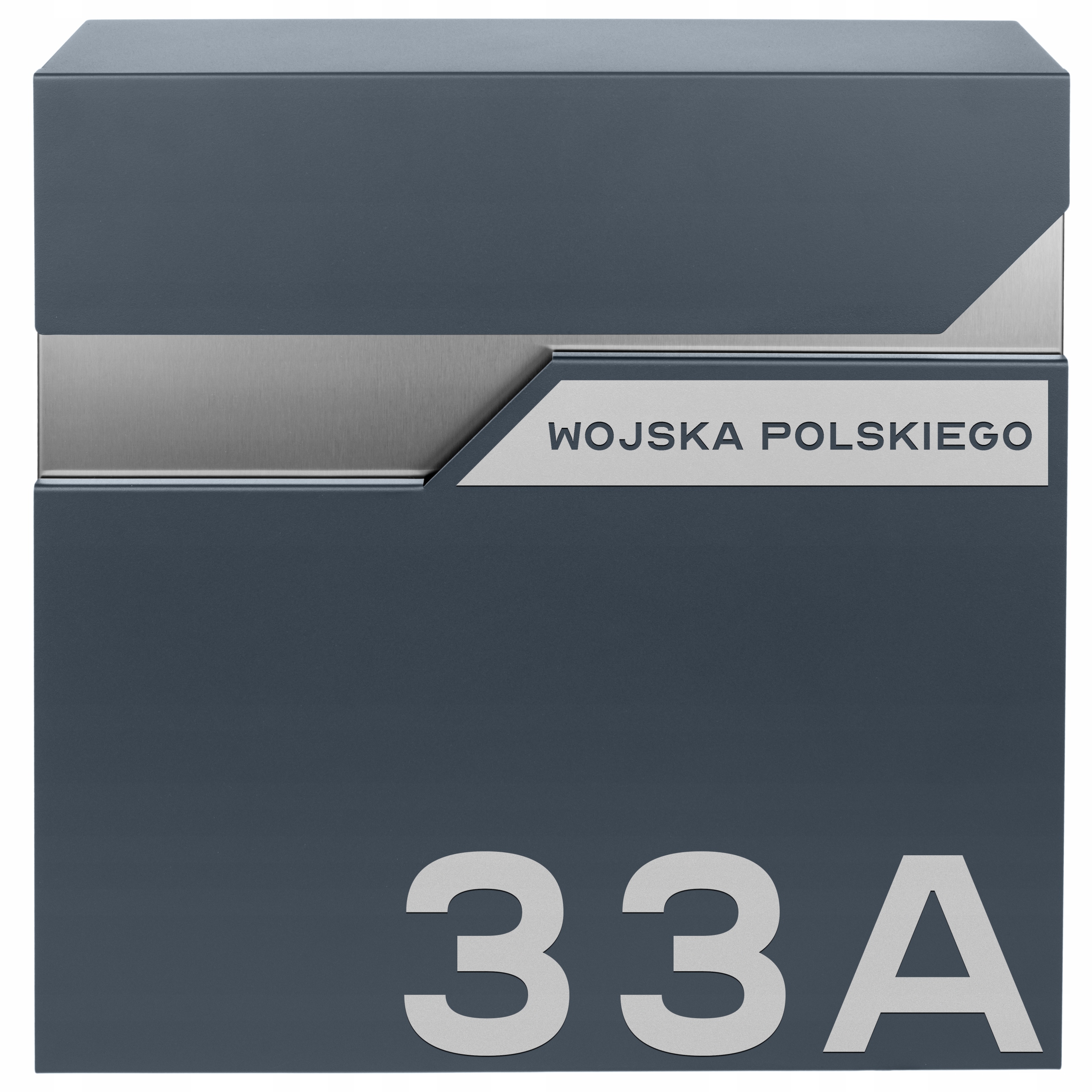 Poštovní Schránka Na Dopisy Noviny Prostorná Antracit Ocel Adresa