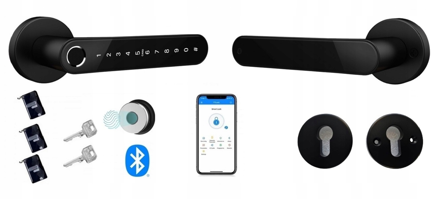 Elektronická klika Hato TB-33 Kód WiFi Rfid