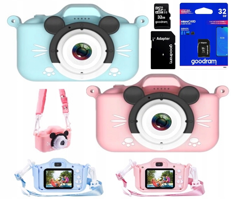 

Aparat Cyfrowy Dla Dzieci Mickey +bonus Karta 32GB