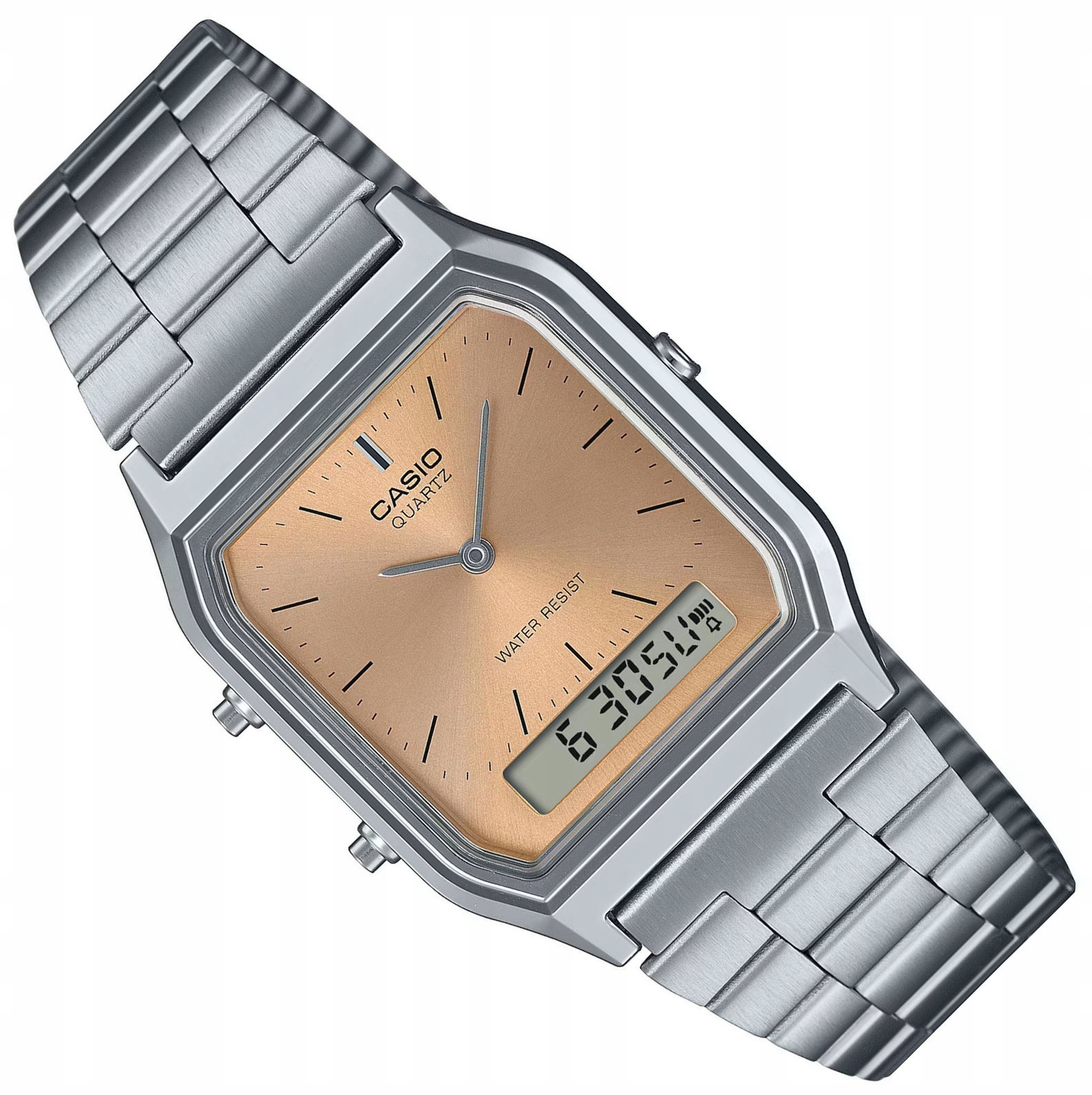 Klasické Oranžové Retro Hodinky Casio Vintage AQ-230A -4AMQYES