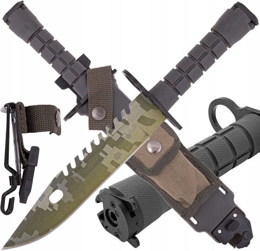 Nůž Us Army Camo M9 Na Pušku Pouzdro N-715J