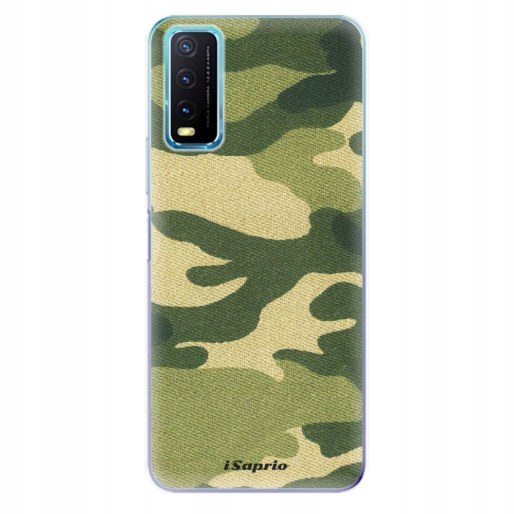 Silikonowe etui iSaprio Green Camuflage 01 do Vivo Y20s